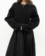 Load image into Gallery viewer, ALEXANDER WANG.T x Grey, Black Wool Cropped Obversized Sweater (XS-L)