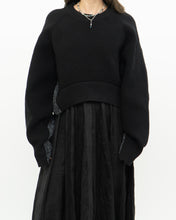 Load image into Gallery viewer, ALEXANDER WANG.T x Grey, Black Wool Cropped Obversized Sweater (XS-L)