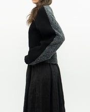 Load image into Gallery viewer, ALEXANDER WANG.T x Grey, Black Wool Cropped Obversized Sweater (XS-L)