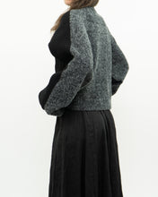 Load image into Gallery viewer, ALEXANDER WANG.T x Grey, Black Wool Cropped Obversized Sweater (XS-L)