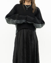 Load image into Gallery viewer, ALEXANDER WANG.T x Grey, Black Wool Cropped Obversized Sweater (XS-L)