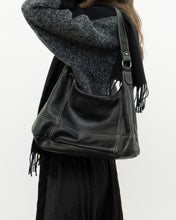 Load image into Gallery viewer, Vintage x Black Pebble Leather Slouch Purse