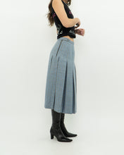 Load image into Gallery viewer, Vintage x Light Blue, Grey Plaid Reversible Wool Skirt (S, M)