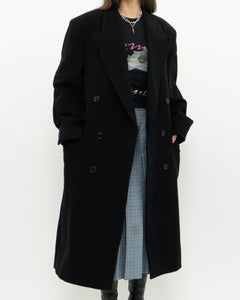 Vintage x Made in Canada x Black Wool & Cashmere Trench (S-L)