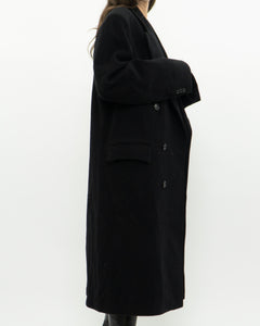 Vintage x Made in Canada x Black Wool & Cashmere Trench (S-L)