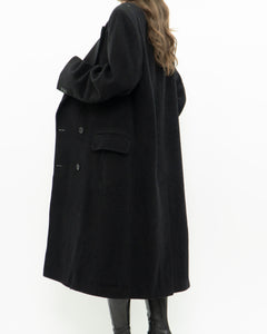 Vintage x Made in Canada x Black Wool & Cashmere Trench (S-L)