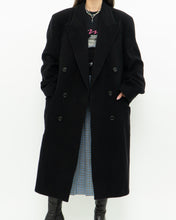 Load image into Gallery viewer, Vintage x Made in Canada x Black Wool &amp; Cashmere Trench (S-L)