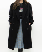 Load image into Gallery viewer, Vintage x Made in Canada x Black Wool &amp; Cashmere Trench (S-L)