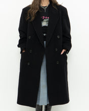 Load image into Gallery viewer, Vintage x Made in Canada x Black Wool &amp; Cashmere Trench (S-L)