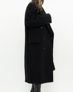 Vintage x Made in Canada x Black Wool & Cashmere Trench (S-L)