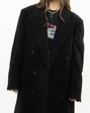 Load image into Gallery viewer, Vintage x Made in Canada x Black Wool &amp; Cashmere Trench (S-L)