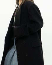 Load image into Gallery viewer, Vintage x Made in Canada x Black Wool &amp; Cashmere Trench (S-L)