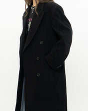 Load image into Gallery viewer, Vintage x Made in Canada x Black Wool &amp; Cashmere Trench (S-L)