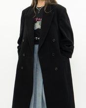 Load image into Gallery viewer, Vintage x Made in Canada x Black Wool &amp; Cashmere Trench (S-L)