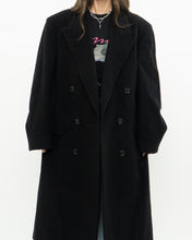 Load image into Gallery viewer, Vintage x Made in Canada x Black Wool &amp; Cashmere Trench (S-L)