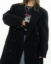 Load image into Gallery viewer, Vintage x Made in Canada x Black Wool &amp; Cashmere Trench (S-L)