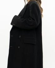 Load image into Gallery viewer, Vintage x Made in Canada x Black Wool &amp; Cashmere Trench (S-L)