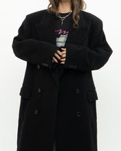 Load image into Gallery viewer, Vintage x Made in Canada x Black Wool &amp; Cashmere Trench (S-L)