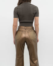 Load image into Gallery viewer, Vintage x Made in Canada x TRISTAIN &amp; ISEUT Bronze Leather Pant (S)