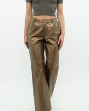 Load image into Gallery viewer, Vintage x Made in Canada x TRISTAIN &amp; ISEUT Bronze Leather Pant (S)