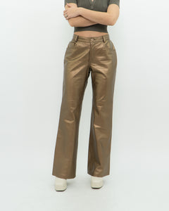 Vintage x Made in Canada x TRISTAIN & ISEUT Bronze Leather Pant (S)