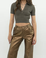 Load image into Gallery viewer, Vintage x Made in Canada x TRISTAIN &amp; ISEUT Bronze Leather Pant (S)