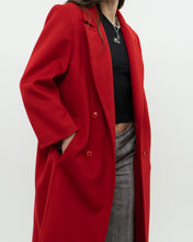 Load image into Gallery viewer, Vintage x Made in Canada x Heavy Red Wool Trench (XS-M)