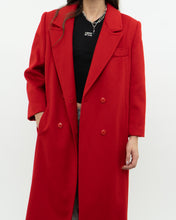 Load image into Gallery viewer, Vintage x Made in Canada x Heavy Red Wool Trench (XS-M)