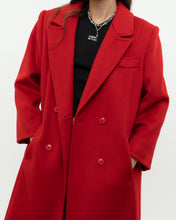 Load image into Gallery viewer, Vintage x Made in Canada x Heavy Red Wool Trench (XS-M)