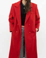 Load image into Gallery viewer, Vintage x Made in Canada x Heavy Red Wool Trench (XS-M)