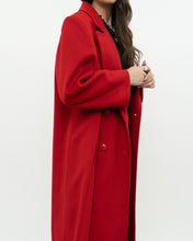 Load image into Gallery viewer, Vintage x Made in Canada x Heavy Red Wool Trench (XS-M)