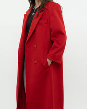 Load image into Gallery viewer, Vintage x Made in Canada x Heavy Red Wool Trench (XS-M)