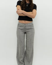 Load image into Gallery viewer, Vintage x Deadstock Grey Metallic Striped Linen Pant (XS, S)