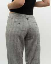 Load image into Gallery viewer, Vintage x Deadstock Grey Metallic Striped Linen Pant (XS, S)