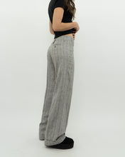 Load image into Gallery viewer, Vintage x Deadstock Grey Metallic Striped Linen Pant (XS, S)