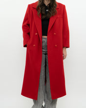 Load image into Gallery viewer, Vintage x Made in Canada x Heavy Red Wool Trench (XS-M)