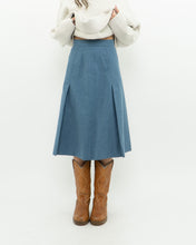 Load image into Gallery viewer, Vintage x Baby Blue Wool Midi Skirt (XS)