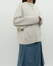 Load image into Gallery viewer, Modern x Cream Ribbed Chunky Knit Sweater (XS-M)