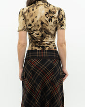 Load image into Gallery viewer, Vintage x Black Plaid Detailed Midi Skirt  (S, M)