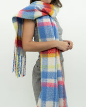 Load image into Gallery viewer, Modern x Ultra Soft Blue Plaid Oversized Scarf