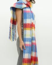 Load image into Gallery viewer, Modern x Ultra Soft Blue Plaid Oversized Scarf