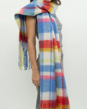 Load image into Gallery viewer, Modern x Ultra Soft Blue Plaid Oversized Scarf