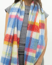 Load image into Gallery viewer, Modern x Ultra Soft Blue Plaid Oversized Scarf