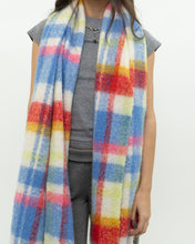 Load image into Gallery viewer, Modern x Ultra Soft Blue Plaid Oversized Scarf