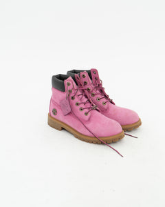 TIMBERLAND x Hot Pink Boots (8W)