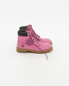 TIMBERLAND x Hot Pink Boots (8W)