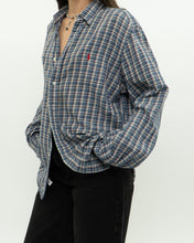 Load image into Gallery viewer, Vintage x RALPH LAUREN Blue Plaid Soft Button Up (XS-L)