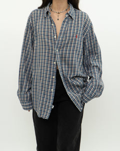 Vintage x RALPH LAUREN Blue Plaid Soft Button Up (XS-L)