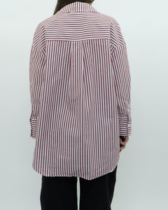 ANINE BING x Red Striped Buttonup (XS-M)