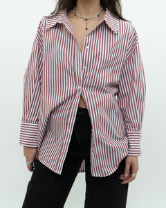 ANINE BING x Red Striped Buttonup (XS-M)